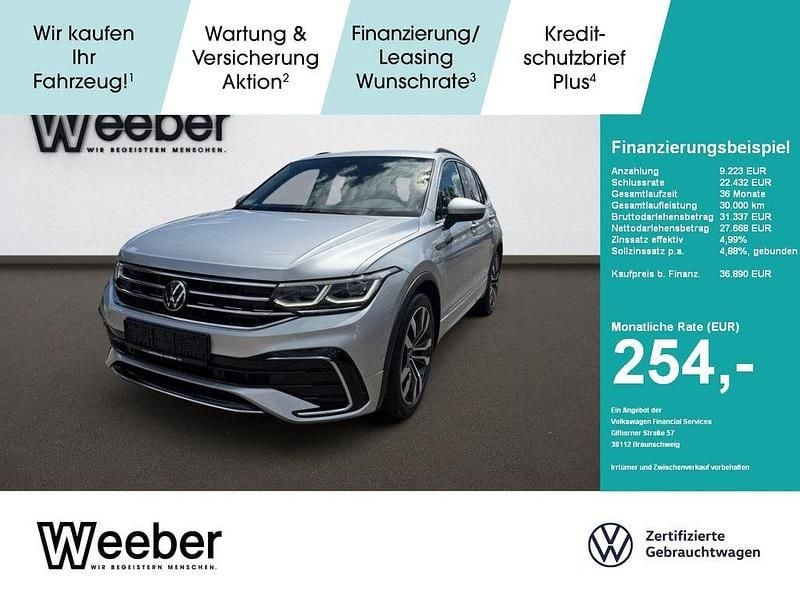 Reflexsilber (metallic) Gebraucht 2023 VW Tiguan R-line SUV | 36.890 € (Guter Preis) - Bild 1/4
