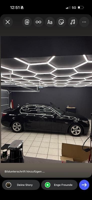 Schwarz Gebraucht 2007 BMW 525 M Sport Limousine | 8.900 € - Bild 1/4