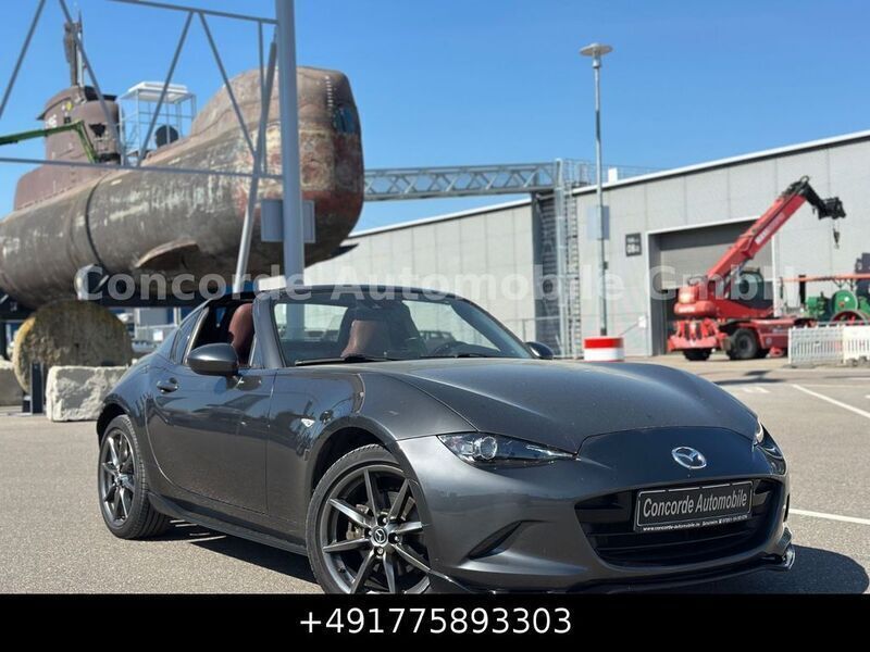 Matrixgrau metallic Gebraucht 2020 Mazda MX5 Sports-Line Cabrio | 19.780 € (Superpreis) - Bild 1/4