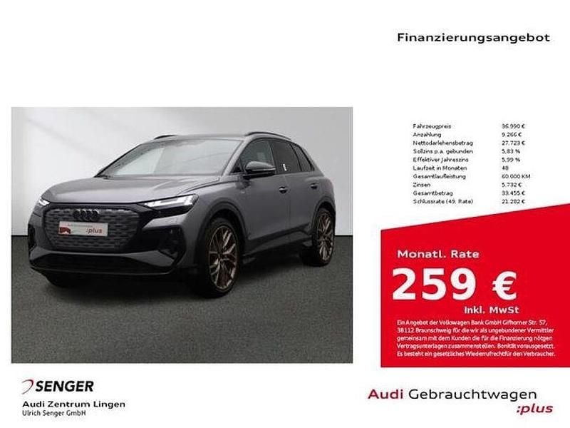 Taifungrau Gebraucht 2022 Audi Q4 e-tron S-Line SUV | 36.990 € (Fairer Preis) - Bild 1/3