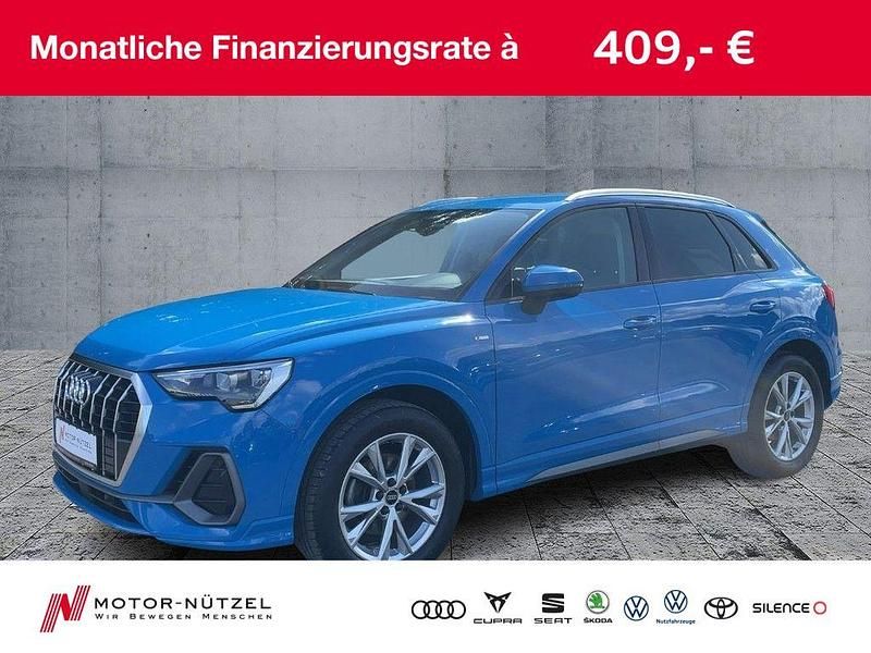 Blau Gebraucht 2022 Audi Q3 S-Line SUV | 30.990 € (Superpreis) - Bild 1/4