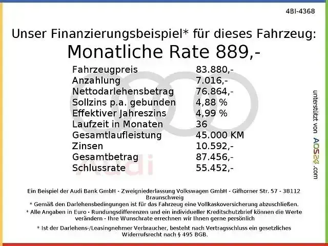 Gebraucht Audi S8 Ambiente 571 PS (419 kW) 2024 Mythosschwarz metallic Limousine