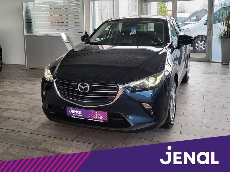 Deep crystal blue Gebraucht 2018 Mazda CX-3 Exclusive-Line SUV | 16.280 € (Fairer Preis) - Bild 1/4