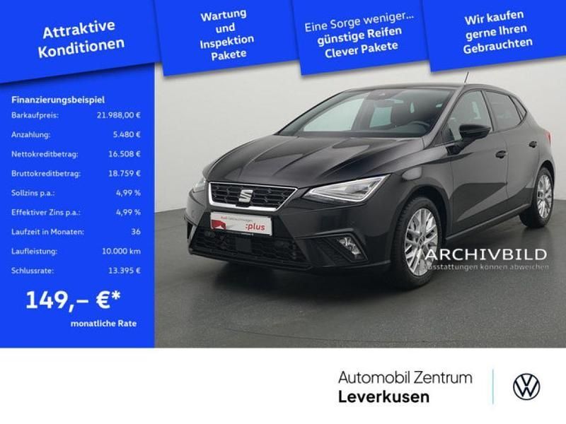 Schwarz / midnightblack (metallic) Gebraucht 2024 Seat Ibiza FR Kleinwagen | 21.988 € (Fairer Preis) - Bild 1/4