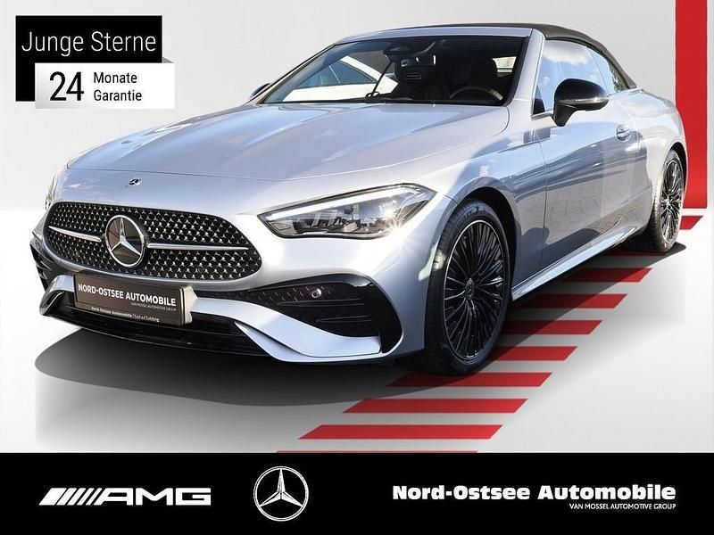 Metalliclack hightechsilber Gebraucht 2024 Mercedes CLE200 AMG Cabrio | 57.890 € (Teuer) - Bild 1/4