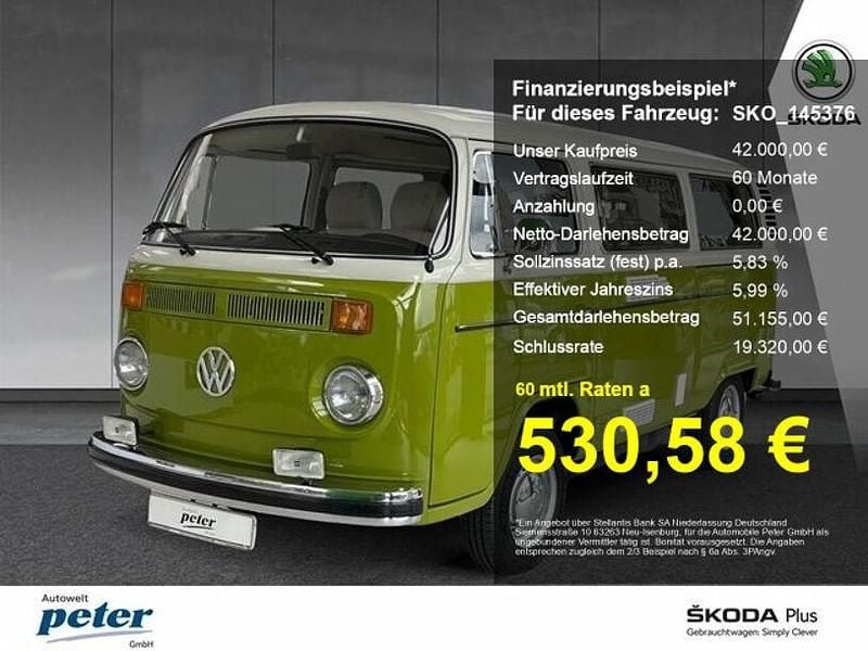 Grün Gebraucht 1978 VW T2 Van | 42.000 € - Bild 1/4