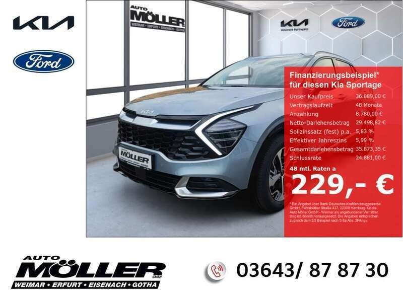 Silber Neu 2024 Kia Sportage 3 SUV | 36.889 € (Guter Preis) - Bild 1/4