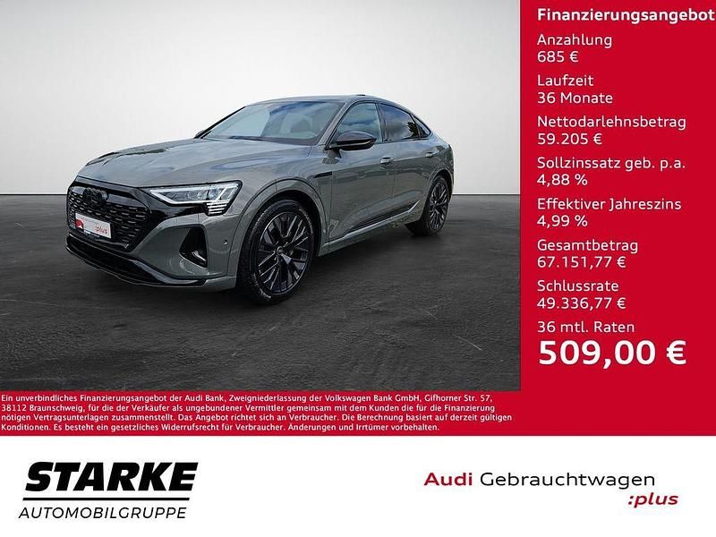Grau (chronosgrau metallic) Gebraucht 2023 Audi Q8 e-tron Advanced SUV | 59.890 € (Guter Preis) - Bild 1/4