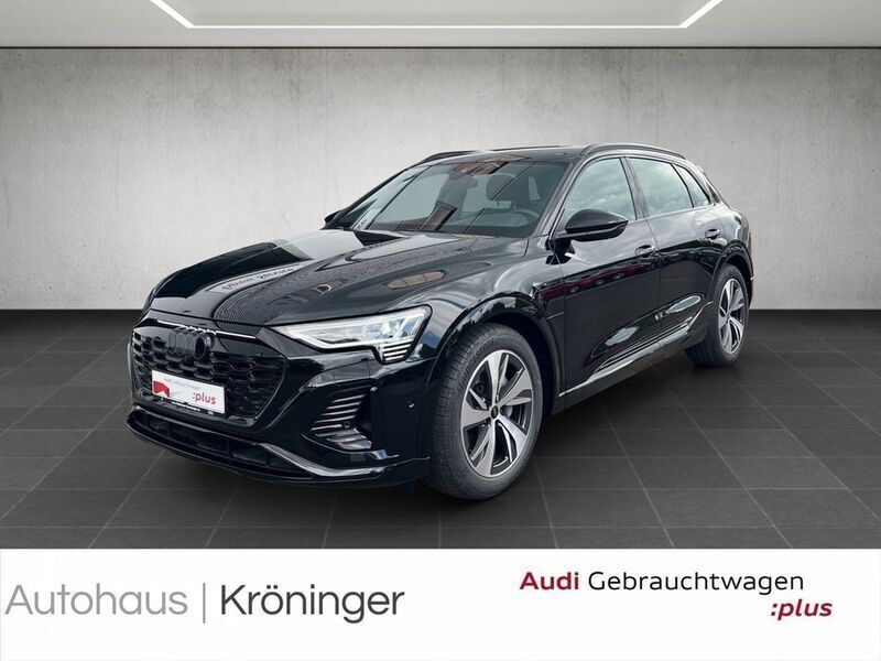 Mythosschwarz metallic Gebraucht 2024 Audi Q8 e-tron S-Line SUV | 64.990 € - Bild 1/4