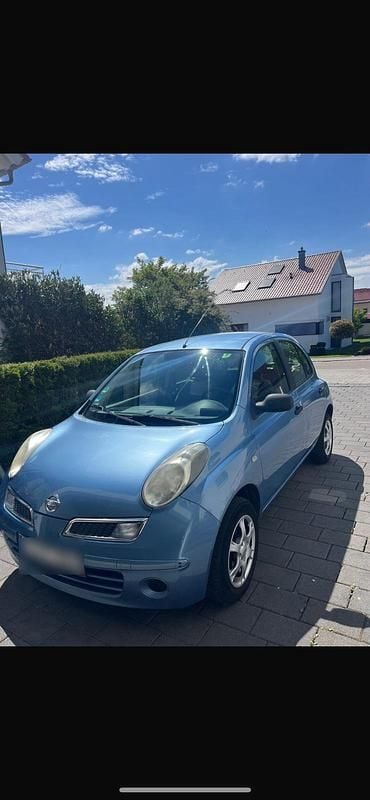 Blau Gebraucht 2008 Nissan Micra Kleinwagen | 650 € (Superpreis) - Bild 1/4