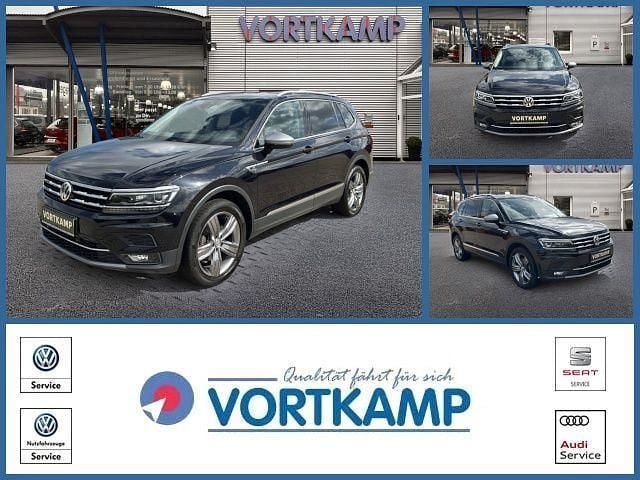Deep black perleffekt (metallic) Gebraucht 2021 VW Tiguan Allspace Highline SUV | 29.780 € (Fairer Preis) - Bild 1/4