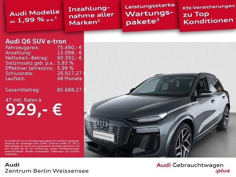 Daytonagrau perleffekt Gebraucht 2025 Audi Q6 e-tron Ambiente SUV | 75.490 € (Guter Preis) - Bild 1/4
