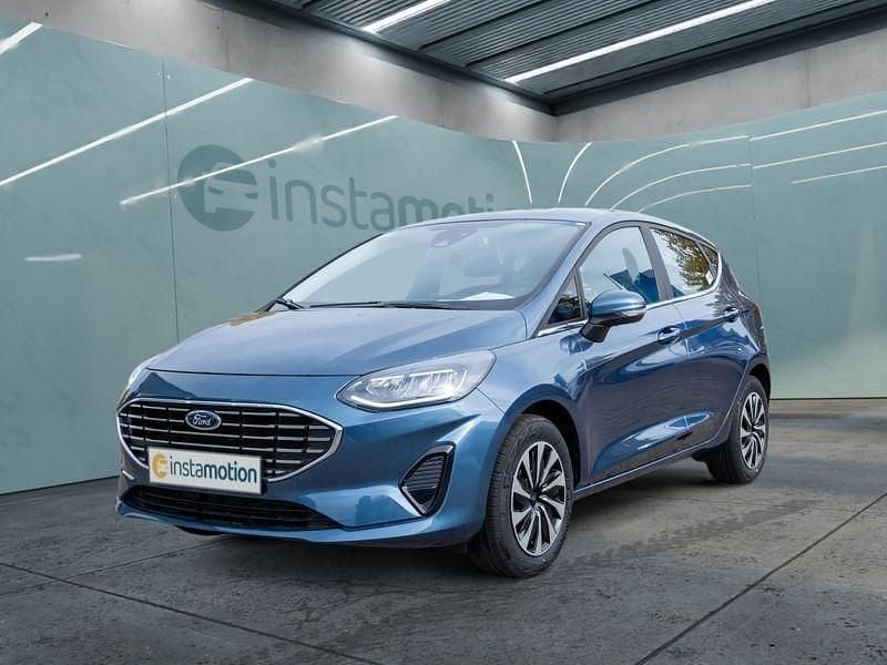 Blau Gebraucht 2023 Ford Fiesta Titanium Kleinwagen | 17.949 € (Guter Preis) - Bild 1/4