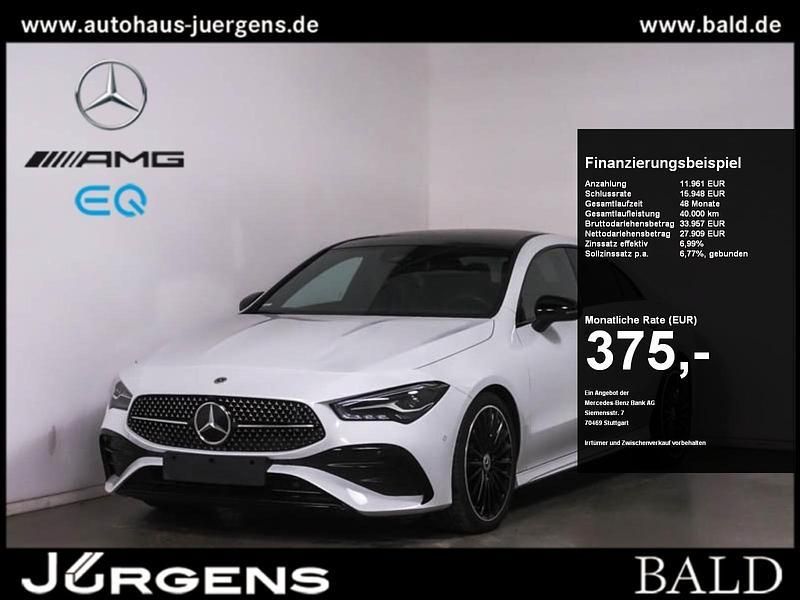 Weiss digitalweiss metallic Gebraucht 2024 Mercedes CLA200 AMG Coupé | 39.490 € (Fairer Preis) - Bild 1/4