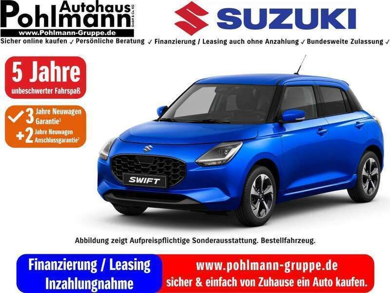 Blau (frontier blue pearl metallic) Neu 2025 Suzuki Swift Club Kleinwagen | 18.675 € - Bild 1/1
