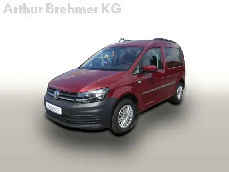 Gebraucht VW Caddy Trendline 102 PS (75 kW) 2017 Rot Van / Kleinbus