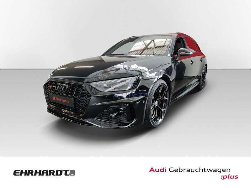 Mythosschwarz metallic Gebraucht 2024 Audi RS4 Competition Kombi | 82.990 € (Superpreis) - Bild 1/4