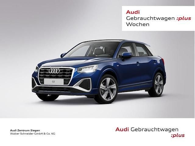 Navarrablau metallic (metallic) Gebraucht 2022 Audi Q2 S-Line SUV | 29.910 € (Fairer Preis) - Bild 1/4