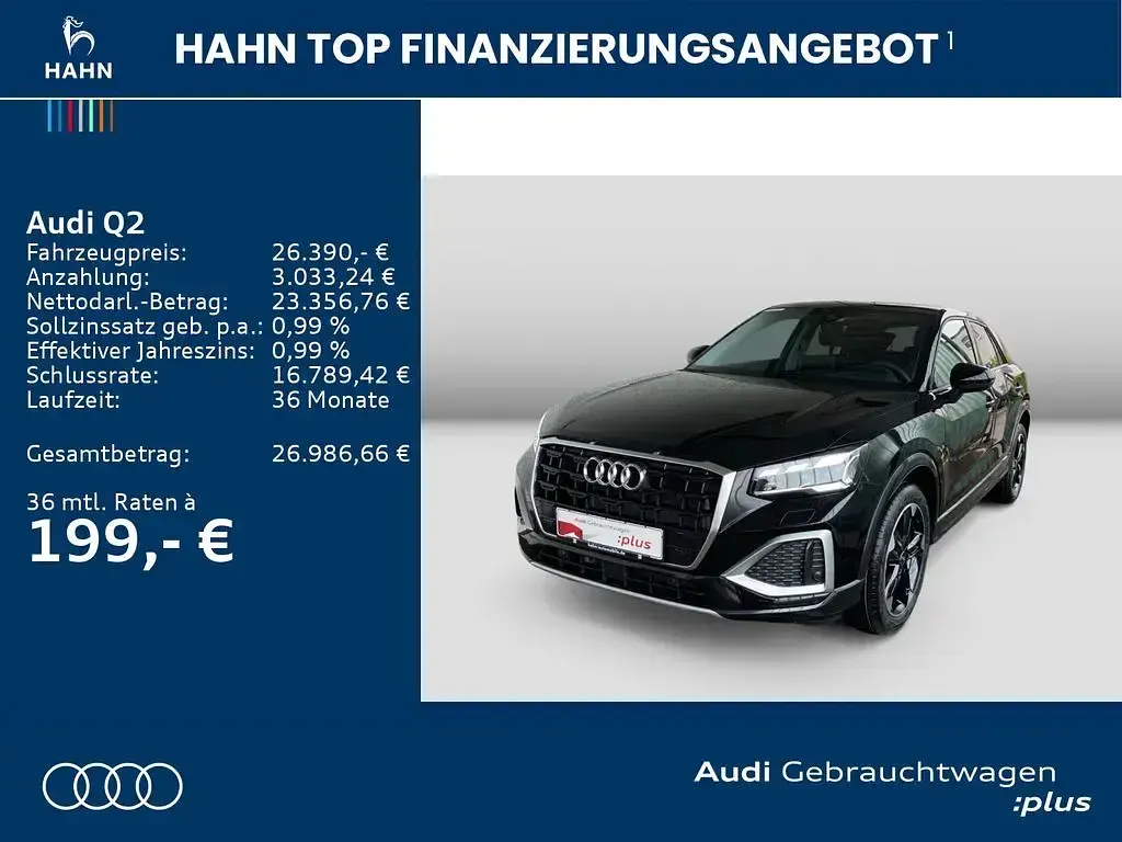 Gebraucht Audi Q2 Advanced Plus 116 PS (85 kW) 2025 Mythosschwarz metallic SUV