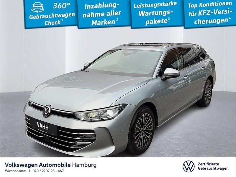 Oyster silver metallic Gebraucht 2025 VW Passat Elegance Kombi | 43.888 € (Teuer) - Bild 1/3