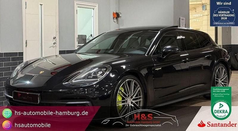 Tiefschwarz Gebraucht 2019 Porsche Panamera S E-Hybrid Sport Turismo Limousine | 55.900 € (Teuer) - Bild 1/4