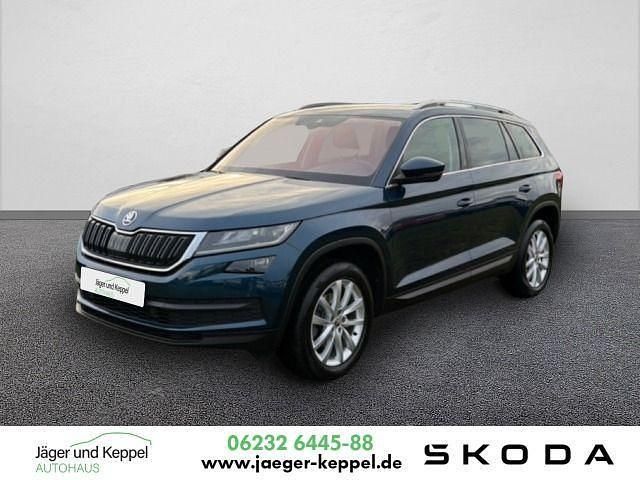 Lavablau metallic Gebraucht 2020 Skoda Kodiaq Style SUV | 25.900 € (Fairer Preis) - Bild 1/4