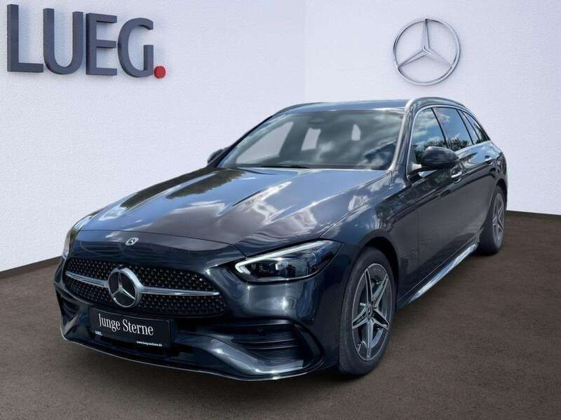 Metalliclack graphitgrau Gebraucht 2024 Mercedes C180 Advanced Kombi | 44.700 € - Bild 1/4