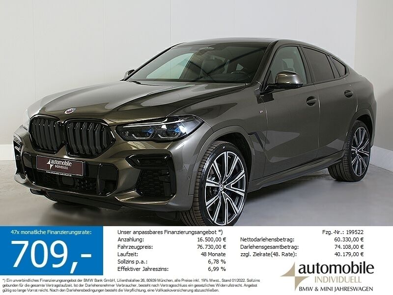 Manhatten met. (braun) Gebraucht 2023 BMW X6 M50 Shadowline SUV | 76.660 € - Bild 1/4