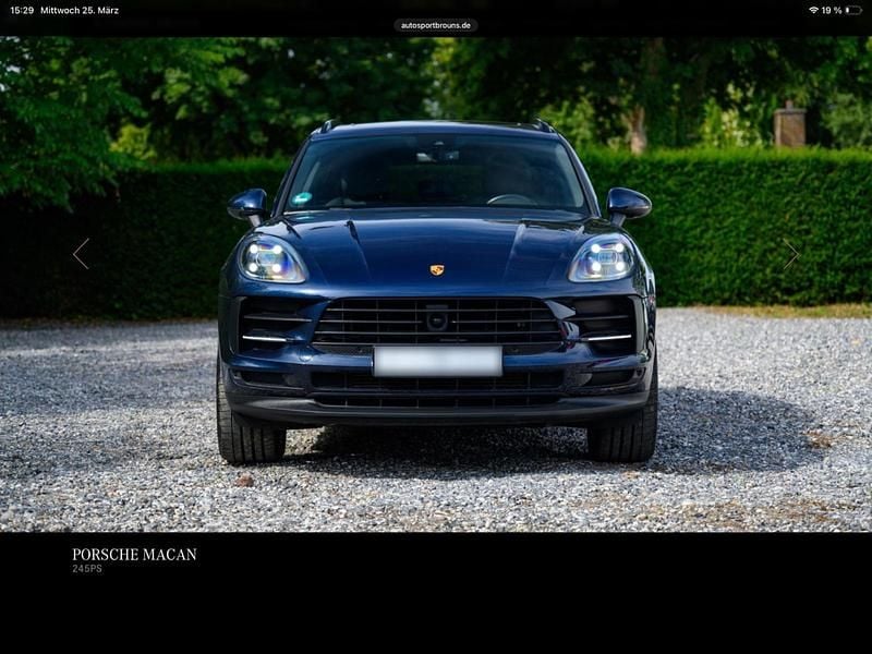 Second-hand Porsche Macan 245 CP (180 kW) 2020 Albastru SUV