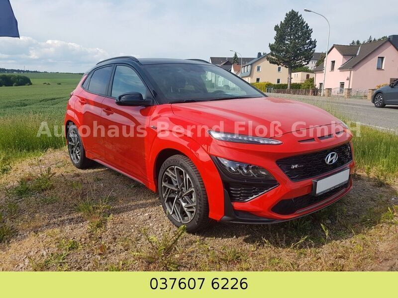 Rot Gebraucht 2022 Hyundai Kona N Line SUV | 26.490 € - Bild 1/4