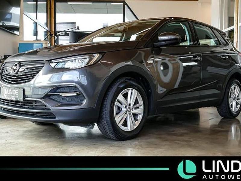 Mondstein grau/e:vulkan grau Gebraucht 2021 Opel Grandland X Edition SUV | 16.990 € (Superpreis) - Bild 1/4