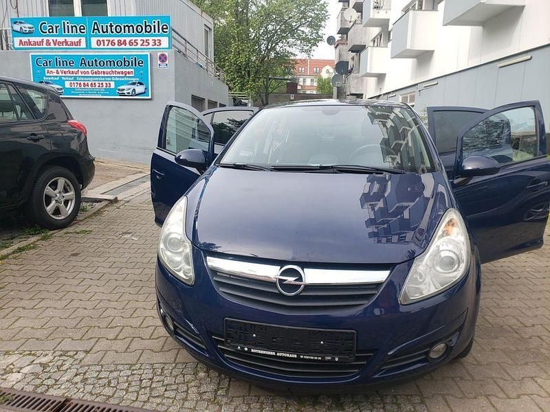 Blau Gebraucht 2008 Opel Corsa Basis Limousine | 3.700 € (Fairer Preis) - Bild 1/3