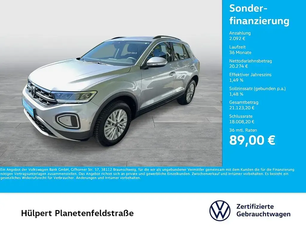Gebraucht VW T-Roc Life 116 PS (85 kW) 2025 Pyritsilber metallic SUV