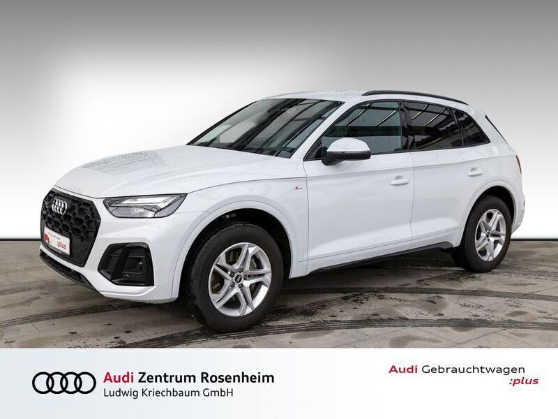 Gletscherweiß metallic Gebraucht 2021 Audi Q5 S-Line SUV | 39.880 € (Fairer Preis) - Bild 1/4