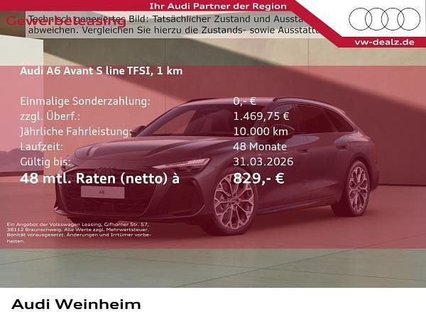 Neu Audi A6 Advanced 367 PS (269 kW) 2026 Grau (daytonagrau perleffekt) Kombi