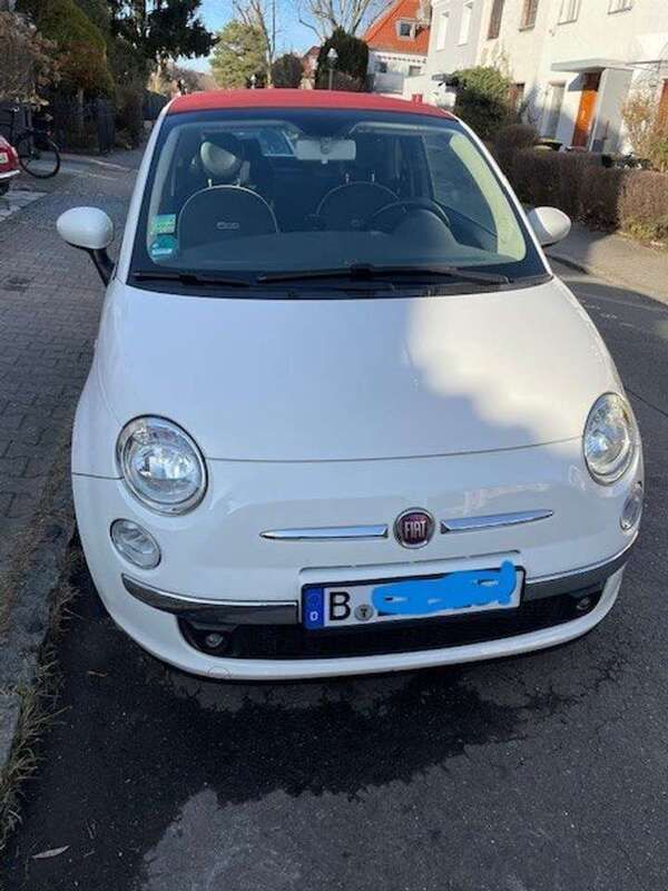 Weiß Gebraucht 2014 Fiat 500C Lounge Cabrio | 6.200 € (Guter Preis) - Bild 1/4