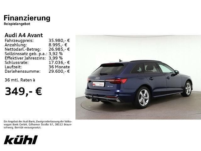 Usata Audi A4 Advanced Plus 150 CV (110 kW) 2024 Blu Station wagon