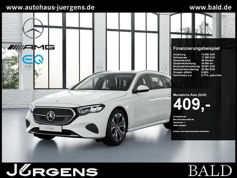 Weiss polarweiß Gebraucht 2024 Mercedes E200 Avantgarde Kombi | 42.290 € (Guter Preis) - Bild 1/4