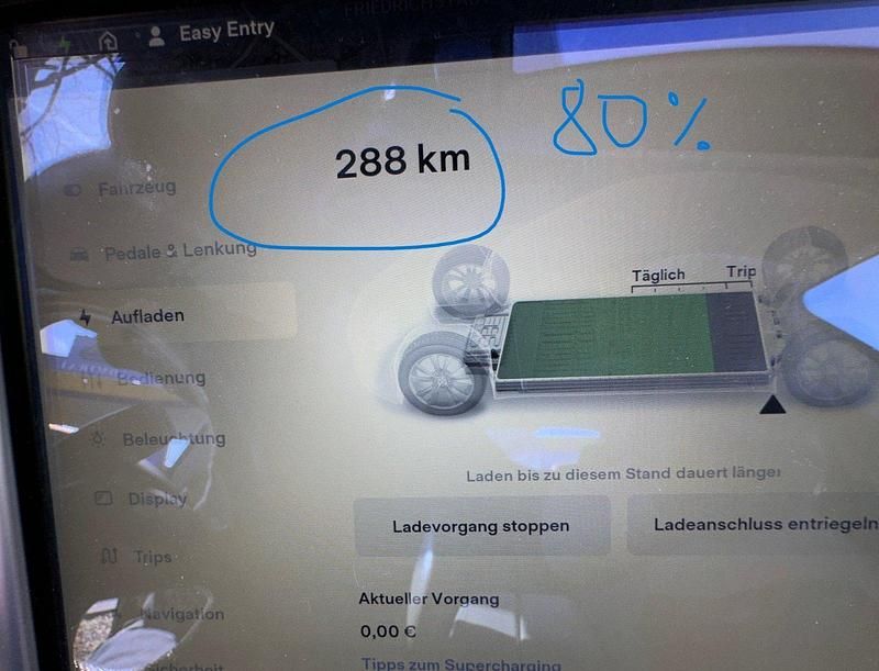 Gebraucht Tesla Model S 269 kW (367 PS) 2014 Blau Kleinwagen