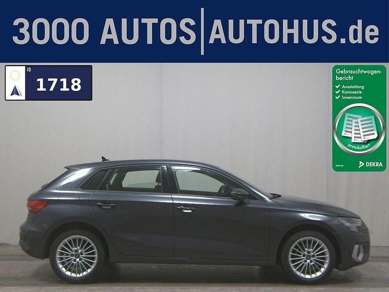 Manhattangrau (metallic) Gebraucht 2022 Audi A3 Sportback Advanced Plus Limousine | 19.480 € (Guter Preis) - Bild 1/4