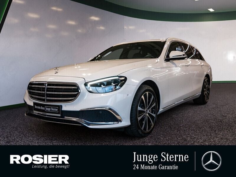 Weiss / polarweiß Gebraucht 2022 Mercedes E300 Exclusive Kombi | 31.650 € (Superpreis) - Bild 1/4