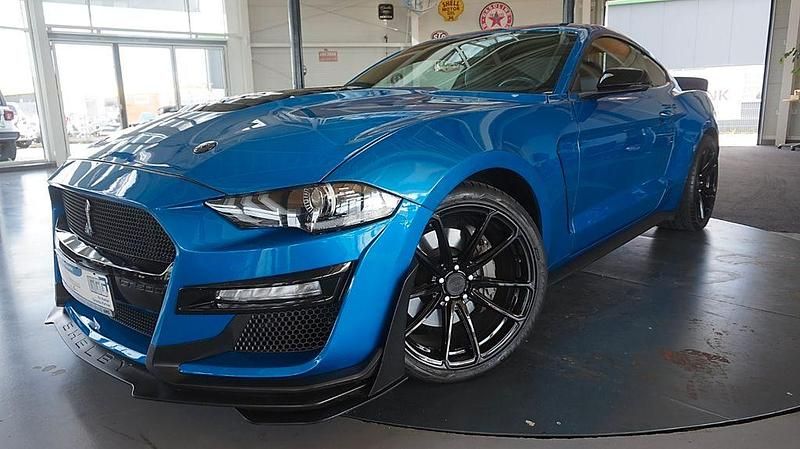 Blau (metallic) Gebraucht 2021 Ford Mustang Coupé | 38.900 € (Fairer Preis) - Bild 1/4
