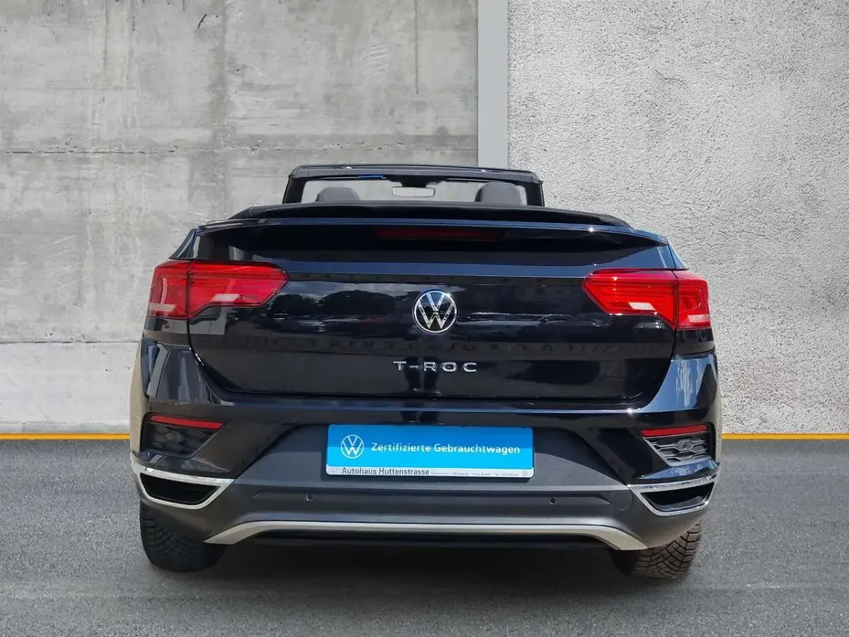 Gebraucht VW T-Roc Cabriolet Style 150 PS (110 kW) 2020 Schwarz Cabrio