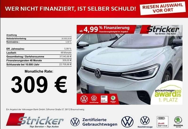 Gebraucht VW ID.5 GTX 219 kW (299 PS) 2023 Gletscherweiß metallic (metallic) SUV