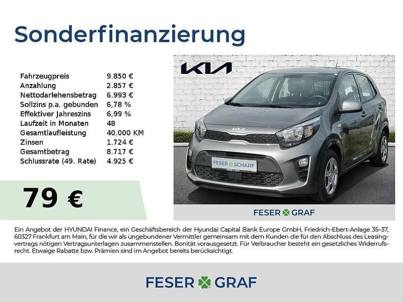 Astrograu met. Gebraucht 2023 Kia Picanto Edition 7 Kleinwagen | 9.850 € (Superpreis) - Bild 1/4