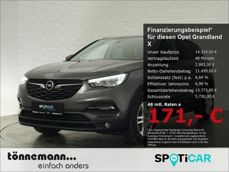 Grau Gebraucht 2020 Opel Grandland X Edition SUV | 14.324 € (Fairer Preis) - Bild 1/3