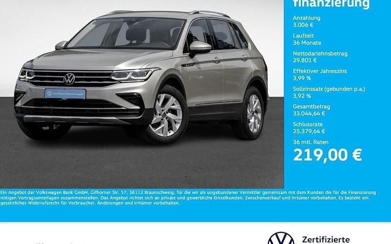 Silber Gebraucht 2024 VW Tiguan Elegance SUV | 32.807 € (Superpreis) - Bild 1/4