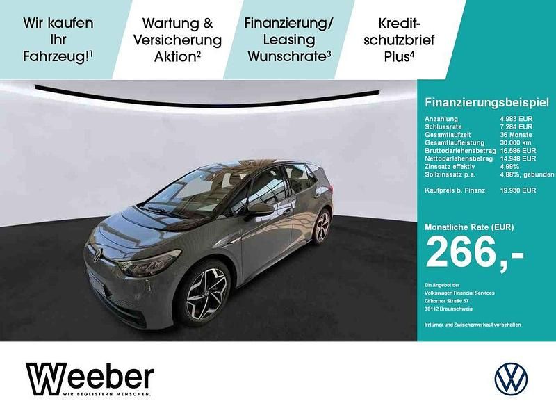 Mondsteingrau Gebraucht 2021 VW ID.3 Pro Kleinwagen | 19.930 € (Fairer Preis) - Bild 1/4