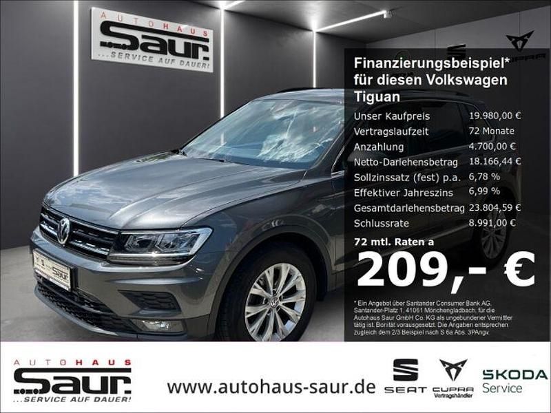 Grau Gebraucht 2017 VW Tiguan Comfortline SUV | 19.980 € (Teuer) - Bild 1/4
