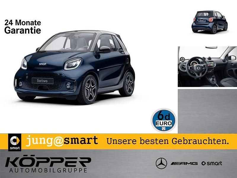 Sapphire blue Gebraucht 2024 Smart ForTwo Electric Drive Exclusive Cabrio | 18.732 € (Fairer Preis) - Bild 1/4